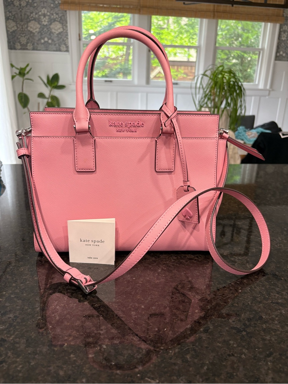 Kate Spade New York Cameron Pink Leather Tote - Picture 2 of 4